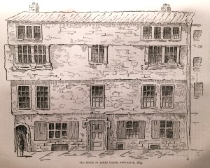 Old House in Broard Chare, Newcastle, 1843